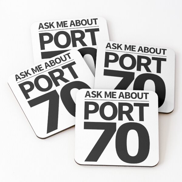 Item preview, Ask me about port 70 [black text] designed and sold by janyla-hkempf.