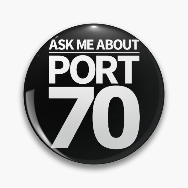 Item preview, Ask me about port 70 [white text] designed and sold by janyla-hkempf.
