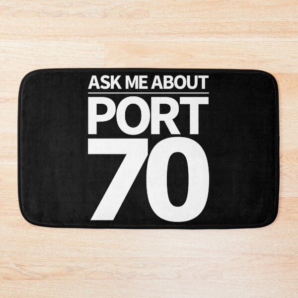 Item preview, Ask me about port 70 [white text] designed and sold by janyla-hkempf.