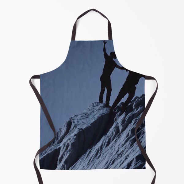 Item preview, Silhouette of two people standing on mountain designed and sold by M-Y-A-R-T-.