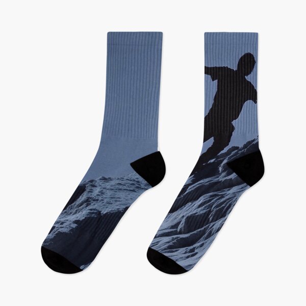 Item preview, Silhouette of two people standing on mountain designed and sold by M-Y-A-R-T-.