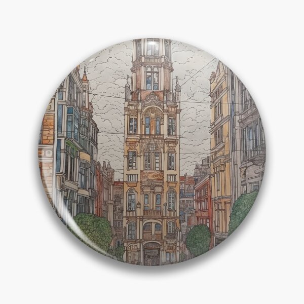 Item preview, Bogota city drawing designed and sold by ComicsFactory.