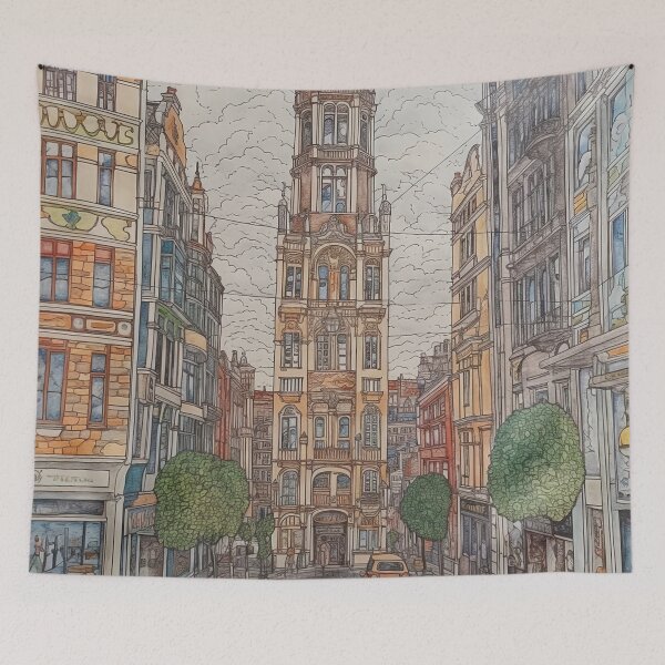 Item preview, Bogota city drawing designed and sold by ComicsFactory.