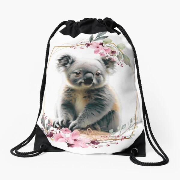 Aperçu de l'œuvre Koala dans le cercle de fleurs créée et vendue par TeeGeeTees.