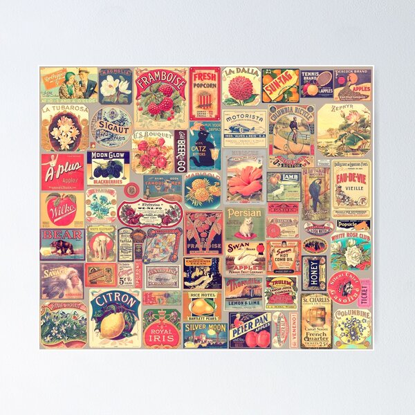 Item preview, Vintage Retro Labels Set designed and sold by Eva Nev.