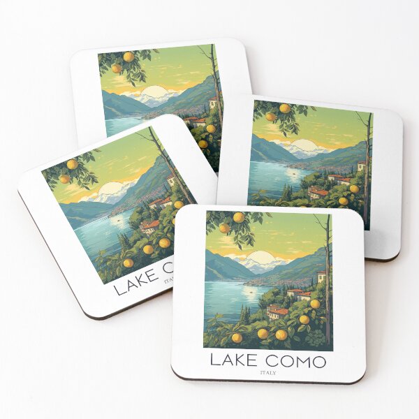 Item preview, A Pop Art Travel Print of Lake Como - Italy designed and sold by StudioRedKoala.