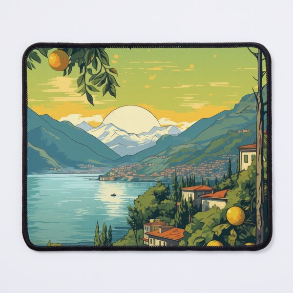 Item preview, A Pop Art Travel Print of Lake Como - Italy designed and sold by StudioRedKoala.