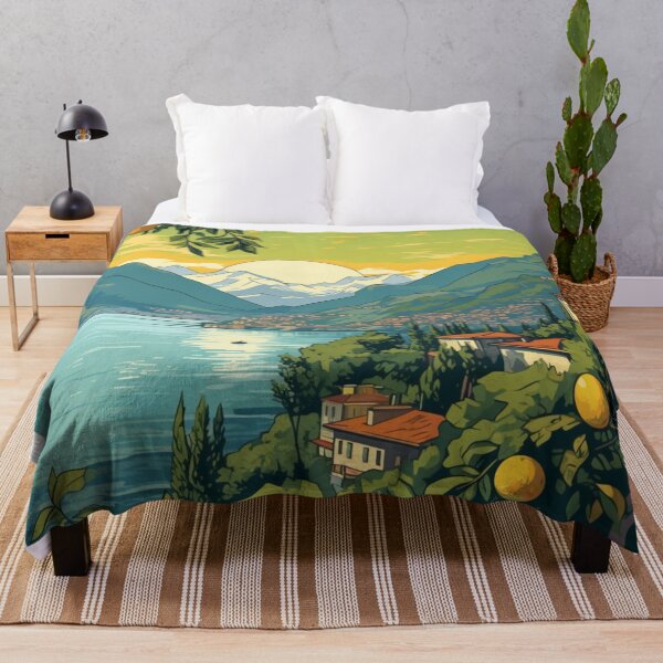 Item preview, A Pop Art Travel Print of Lake Como - Italy designed and sold by StudioRedKoala.