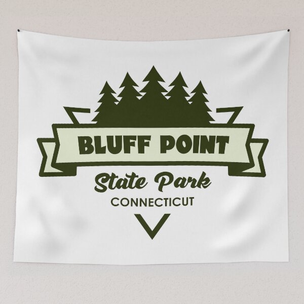 Item preview, Bluff Point State Park Connecticut Trees And Ribbon designed and sold by bivenart.