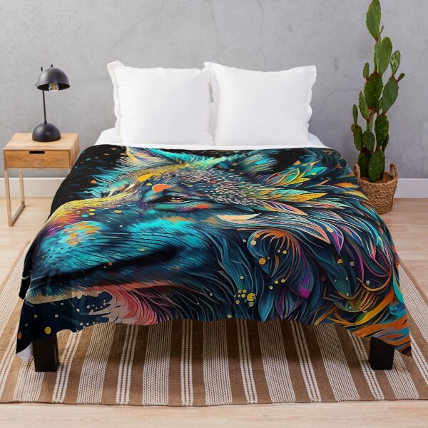 Item preview, Beautiful Wolf Portrait designed and sold by MuaveMotifs.