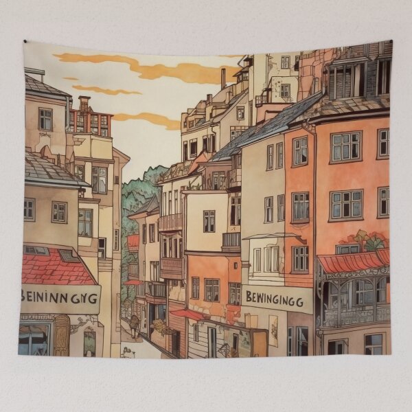 Item preview, Blekinge city drawing designed and sold by ComicsFactory.