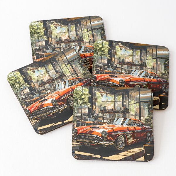 Item preview, Red Classic Car designed and sold by Nange and Gabe.