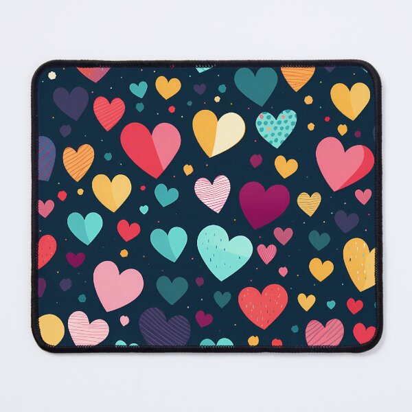 Item preview, Multicolored Hearts Pattern designed and sold by SweetMagicDream.