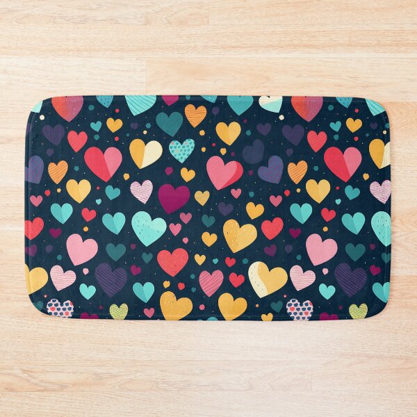 Item preview, Multicolored Hearts Pattern designed and sold by SweetMagicDream.