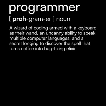 Artwork thumbnail, Programmer Definition by Merchgard