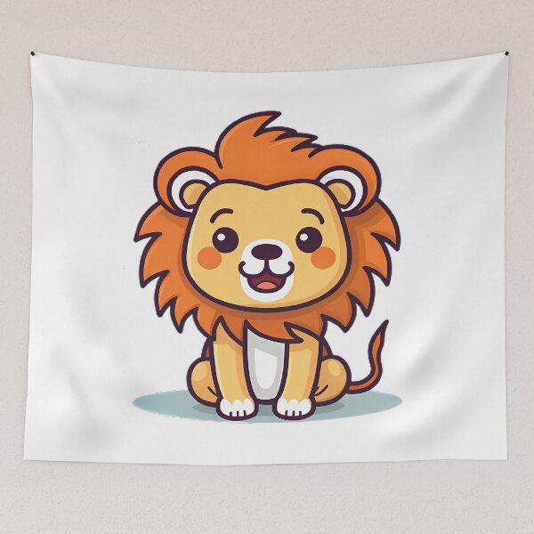 Item preview, Smiling Little Lion designed and sold by SweetMagicDream.