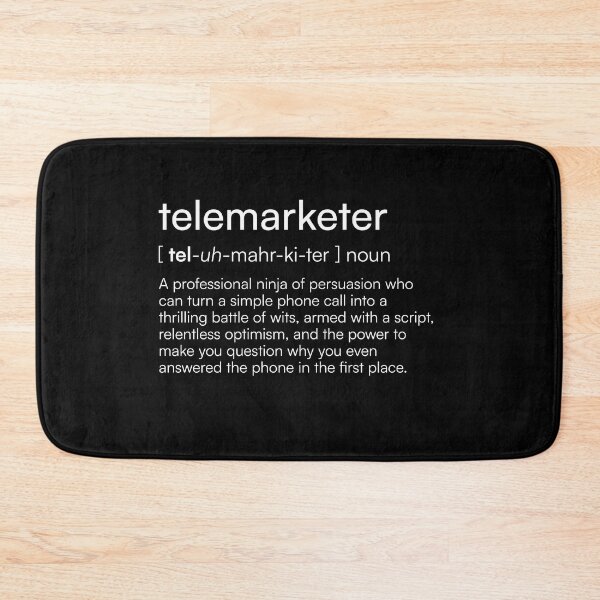 Artikelvorschau, Telemarketer-Definition entworfen und verkauft von Merchgard.