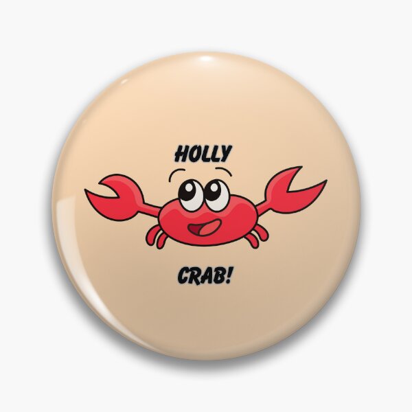 Item preview, watercolor Holly crab funny  red oh crab quote designed and sold by LoveYaToo.