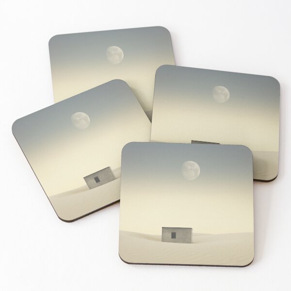 Item preview, Desert Twilight: Minimalist Isolated Hut at Dusk designed and sold by Moisky Art.