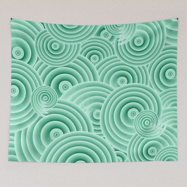 Item preview, Galactic Green Spirals designed and sold by illustrateme.