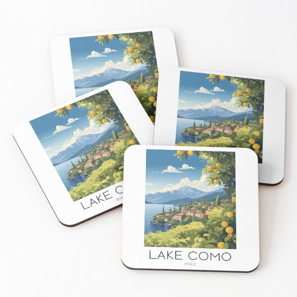 Item preview, A Pop Art Travel Print of Lake Como - Italy designed and sold by StudioRedKoala.