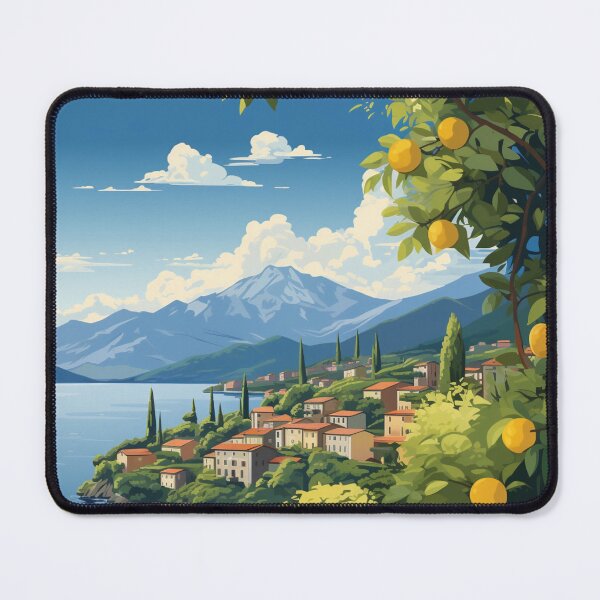 Item preview, A Pop Art Travel Print of Lake Como - Italy designed and sold by StudioRedKoala.