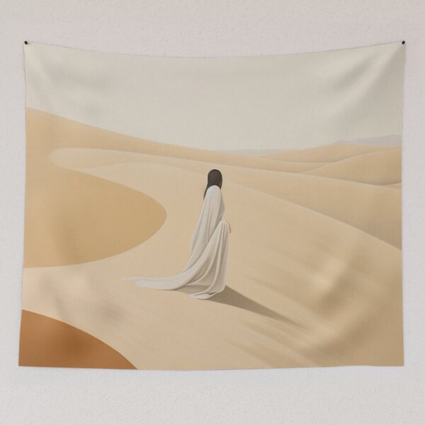 Item preview, Wandering Sands: Minimalist Desert Walk designed and sold by Moisky Art.