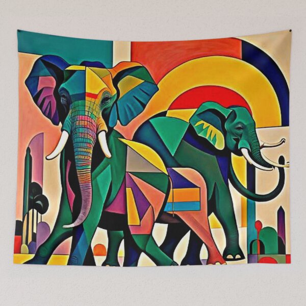 Item preview, The Passing Elephants designed and sold by George Hutton Hunter.