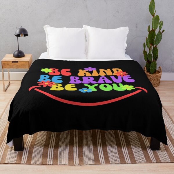 Item preview, Be Kind, Be Brave, Be You - Colorful Typography with Floral Delight designed and sold by designerpriti.