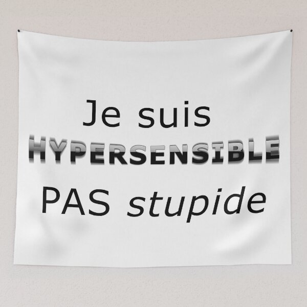 Item preview, I am hypersensitive, NOT stupid. simple text By Jonathan P. designed and sold by JonathanP514.