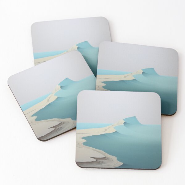 Item preview, Desert Harmony: Minimalist Sands in Blue and Beige designed and sold by Moisky Art.
