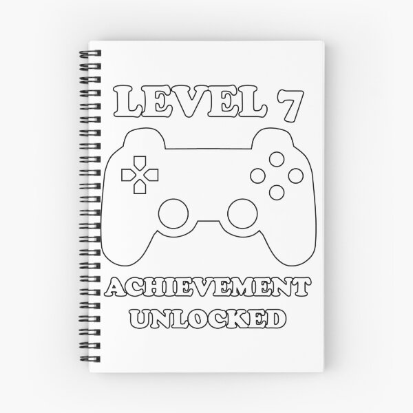 Item preview, Level 7 Achievement Unlocked Gamer Next Level 7 years old birthday designed and sold by geekydesigner.