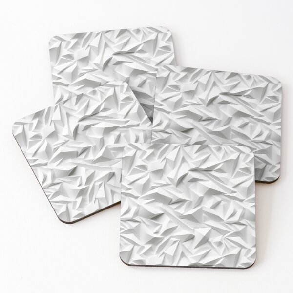 Item preview, Textured Elegance: A 3D Pattern on White Paper designed and sold by aweartome.