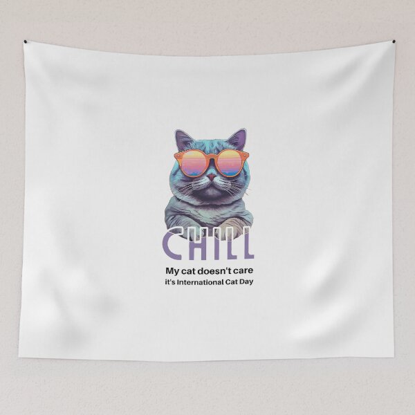 Item preview, Pawsitively Unbothered: Celebrate International Cat Day! designed and sold by montillalee.