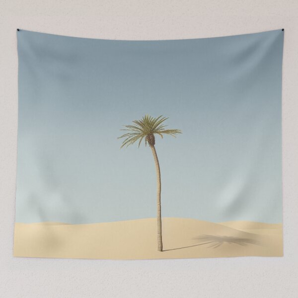 Item preview, Desert Serenity: Minimalist Solitary Palm Tree designed and sold by Moisky Art.