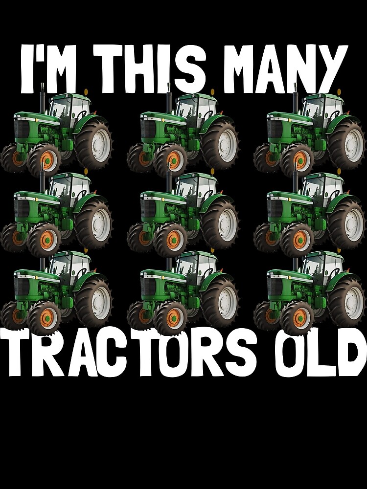 Thumbnail 3 von 3, Tuch, I'm This Many Tractors Old 9 Years Old Boys 9th Birthday Gear designt und verkauft von DynamicDesign.