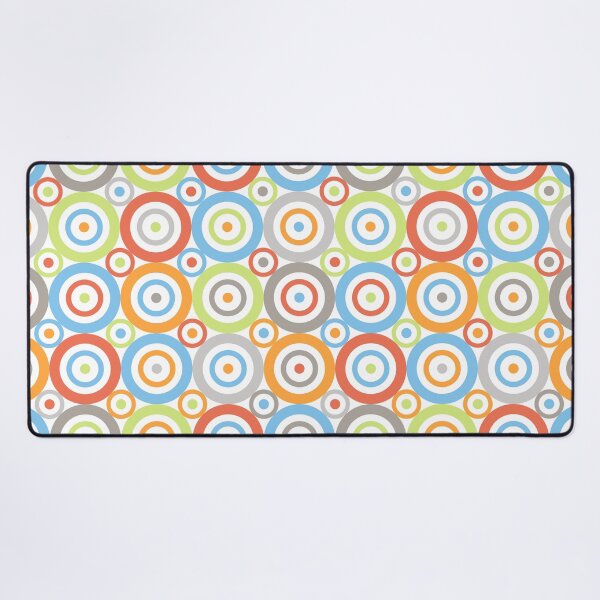 Item preview, Abstract Circles Pattern Color Mix & Greys designed and sold by NataliePaskell.