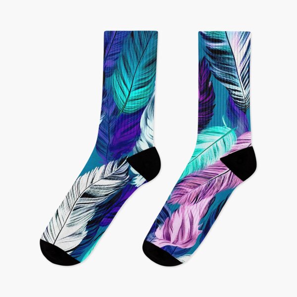 Item preview, Feathers - Teal, lavender, pink, gray, silver  designed and sold by Highlandkings.