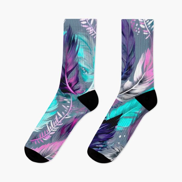 Item preview, Feathers - Teal, lavender, pink, gray, silver 2 designed and sold by Highlandkings.