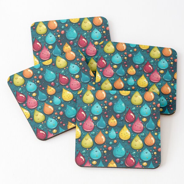 Item preview, colorful water droplets designed and sold by zuppyDeez.