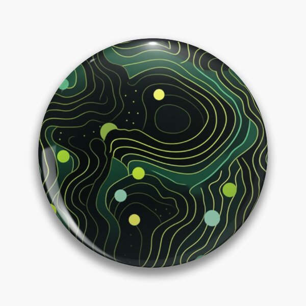 Artikelvorschau, Art Deco, grüne und gelbe Punkte und Linien – NEUROGRAPHIEMUSTER 01 entworfen und verkauft von MadamPaperHazel.