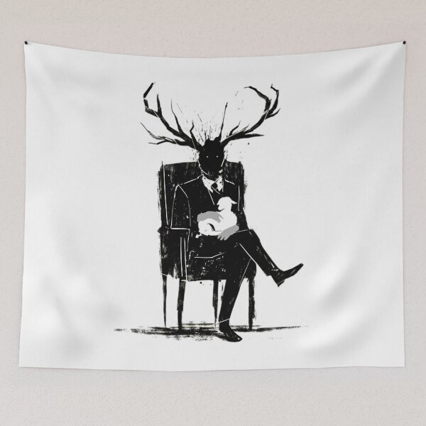 Item preview, Hannibal Lecter NBC Stag Antlers Lamb designed and sold by njangogmk34.