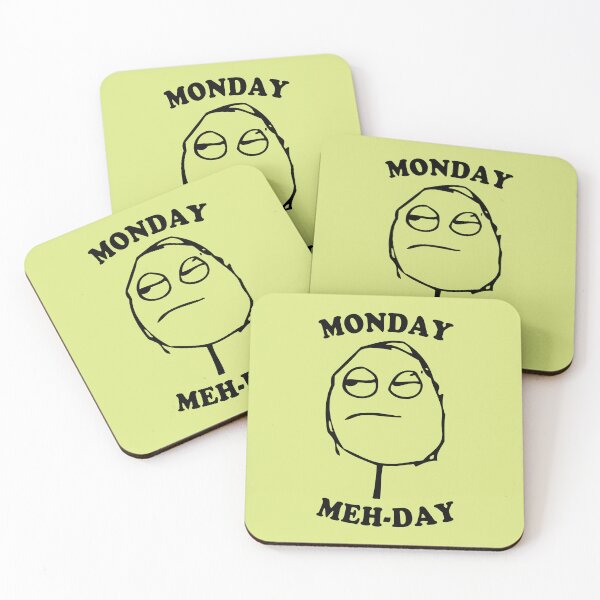 Item preview, Meh Face Meme Monday Lazy Don't Care Whatever designed and sold by electrovista.