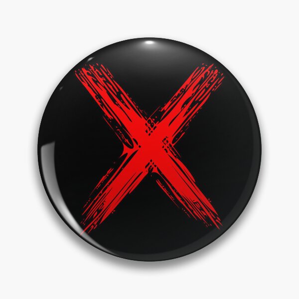 Item preview, Paint Brushstroke Red Letter X designed and sold by Jeallan Designs.
