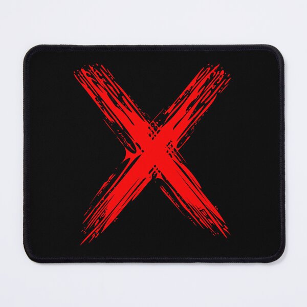 Item preview, Paint Brushstroke Red Letter X designed and sold by Jeallan Designs.