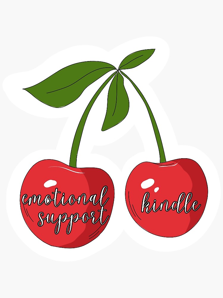 Emotional Support Kindle  Sticker for Sale by rosepetaltea