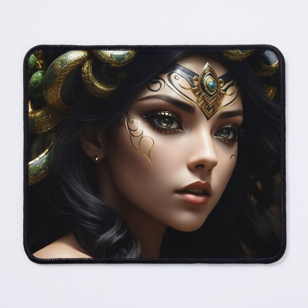 Item preview, Gorgon's Gaze Fantasy Woman's Action Portrait designed and sold by CuratedChoices.
