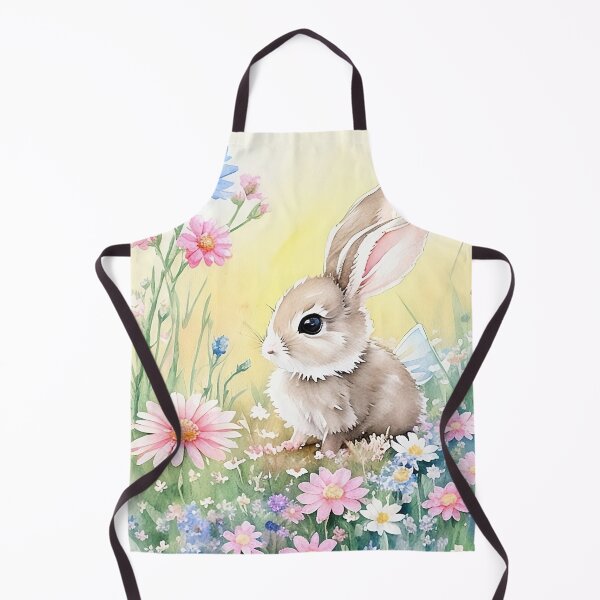 Item preview, Super Cute little bunny in the garden flowers Series4 designed and sold by FlowerAlice.
