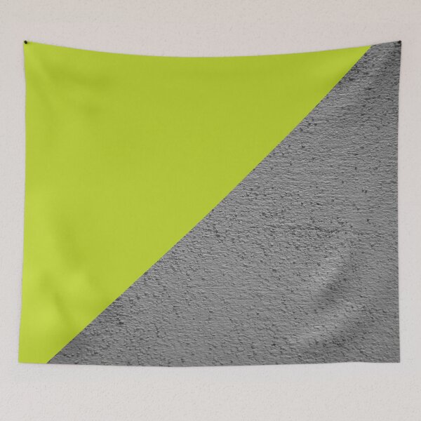 Item preview, Concrete grey and lime green geometric background designed and sold by by-jwp.