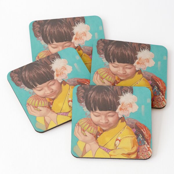 Item preview, Kimono girl portrait oil painting designed and sold by Yue Zeng Art Studio.